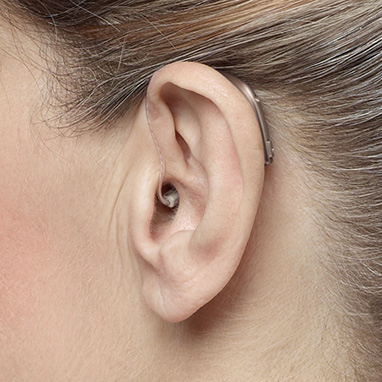 Minirite hearing aids behind ear
